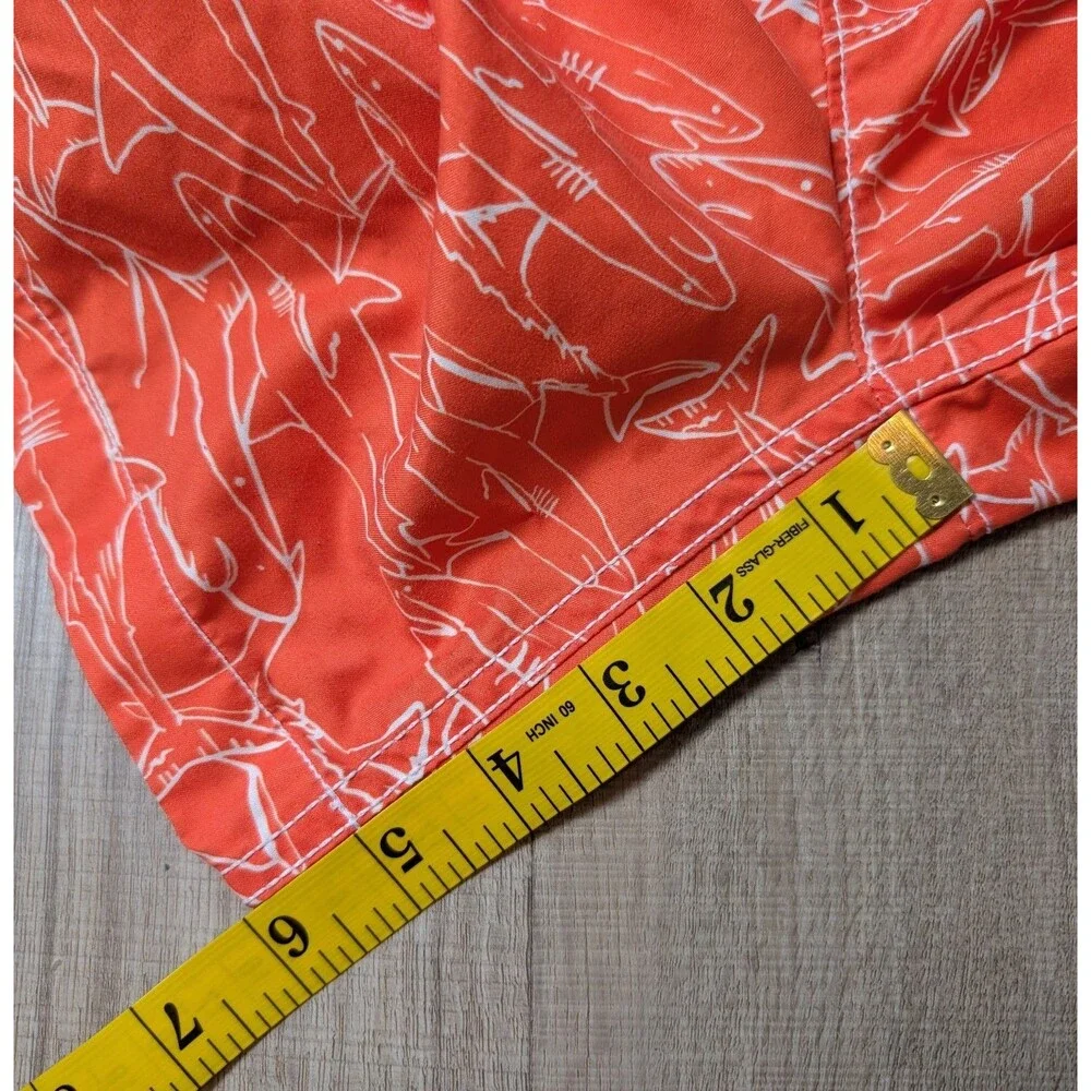 Gap Size M (8) Boys Swim Trunks Sharks Lined Drawstring Pockets Colorful
